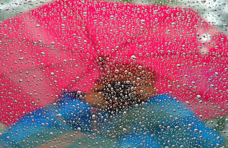 Regentropfen Spiegelbild