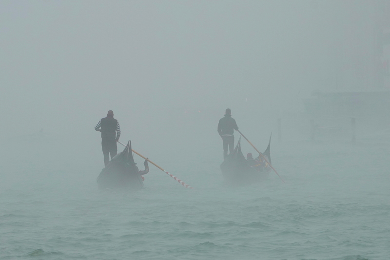 Der Nebel in Venedig war behilflich